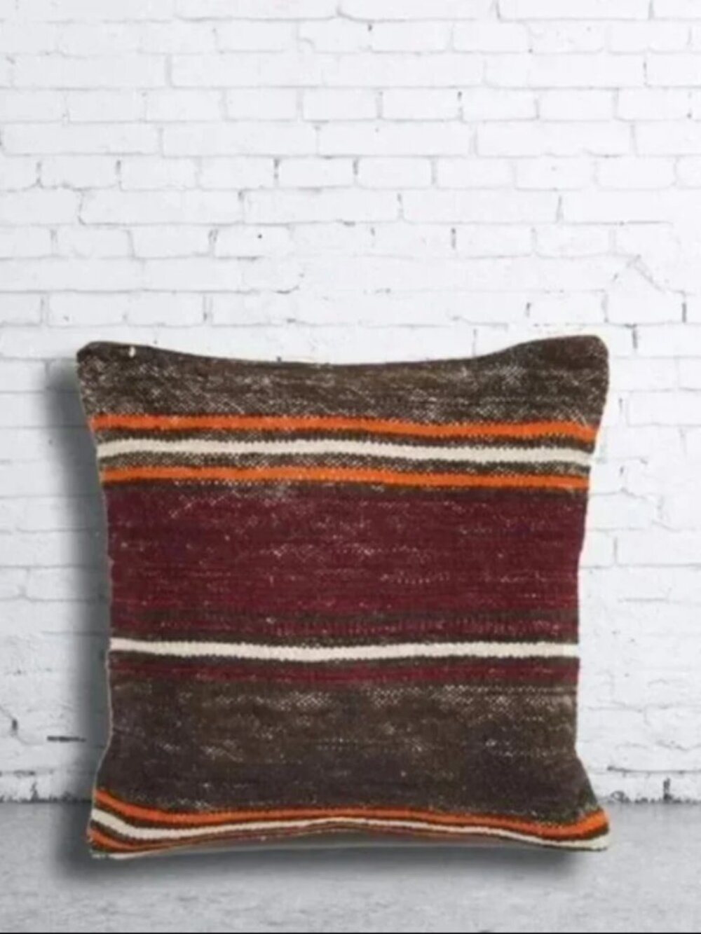 Turkish Kilim Pillowcase (16x16in)
